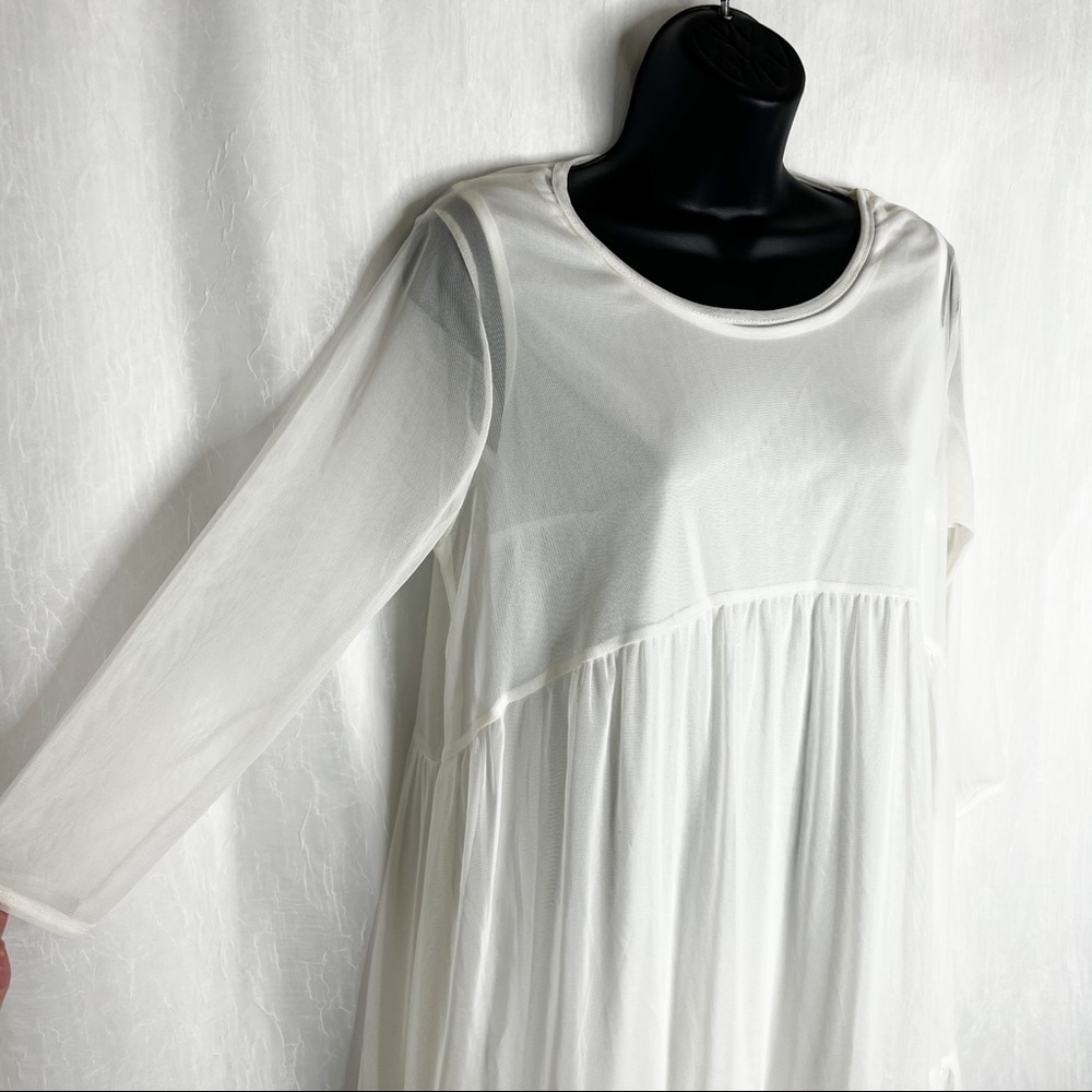 ASOS Bluebelle Maternity Tiered Ruffle Swing Dress - Picture 3 of 13
